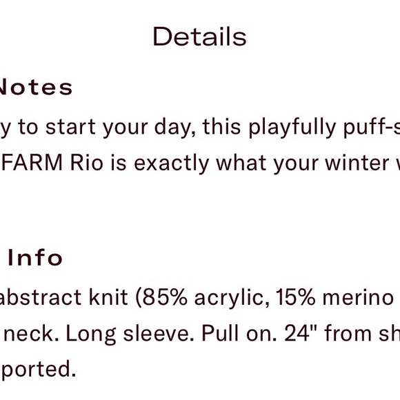 FARM Rio Women's Multicolor Abstract Knit Sweater XS - Picture 11 of 11